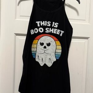 Black Ghost Graphic Tank Top